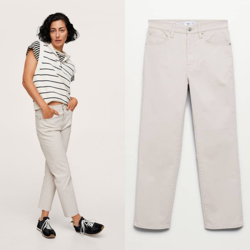 🔥Last 2🔥MANGO cropped straight pants
